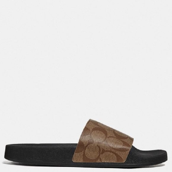 $107 *NEW* (7) COACH Khaki/Black Uli Sport Slide - Picture 6 of 11